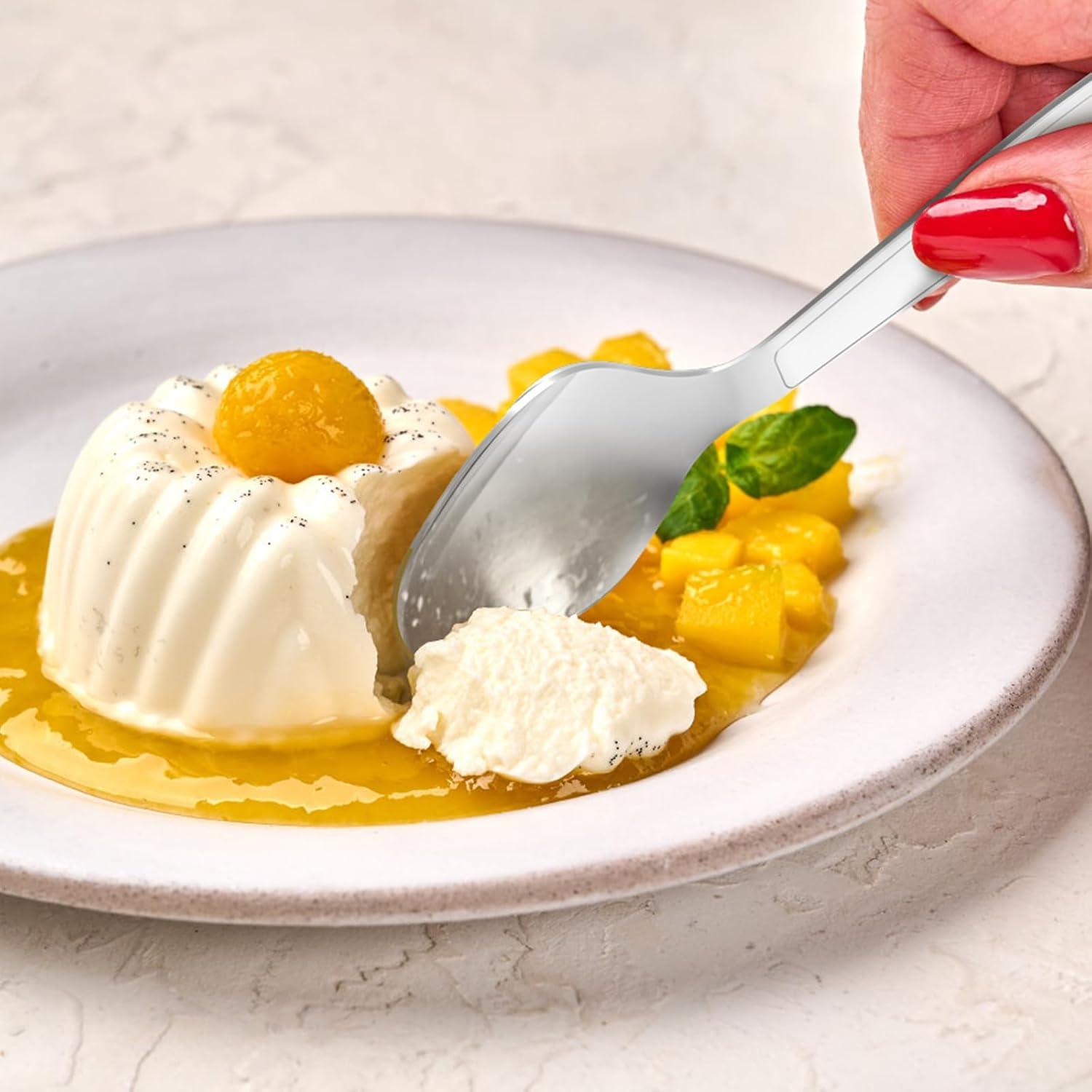 300 Count Extra Heavy Duty Clear Plastic Silverware, 100 Forks, 100 Spoons, 100 Knives, BPA-Free, Heat Resistant, Disposable Plastic Utensils Set, Plastic Cutlery Set, Plasticware Bulk(Silver)
